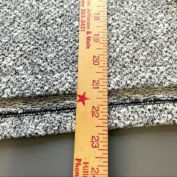 Madewell Tunic Sweater Mock Turtleneck High/Low Oversized  Black, White Size XS - Picture 8 of 8